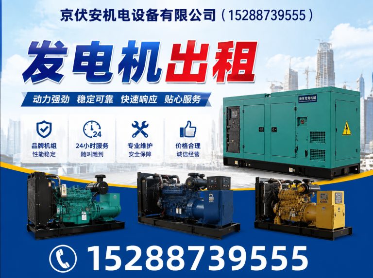 张家口静音发电车租赁展示图